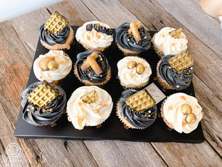 Black & Gold Cupcakes