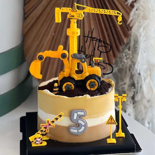 Construction-Themed Cake