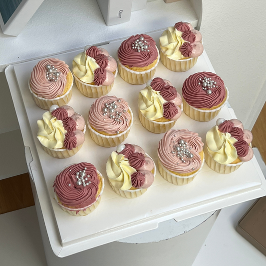Elegant Pink Cupcakes